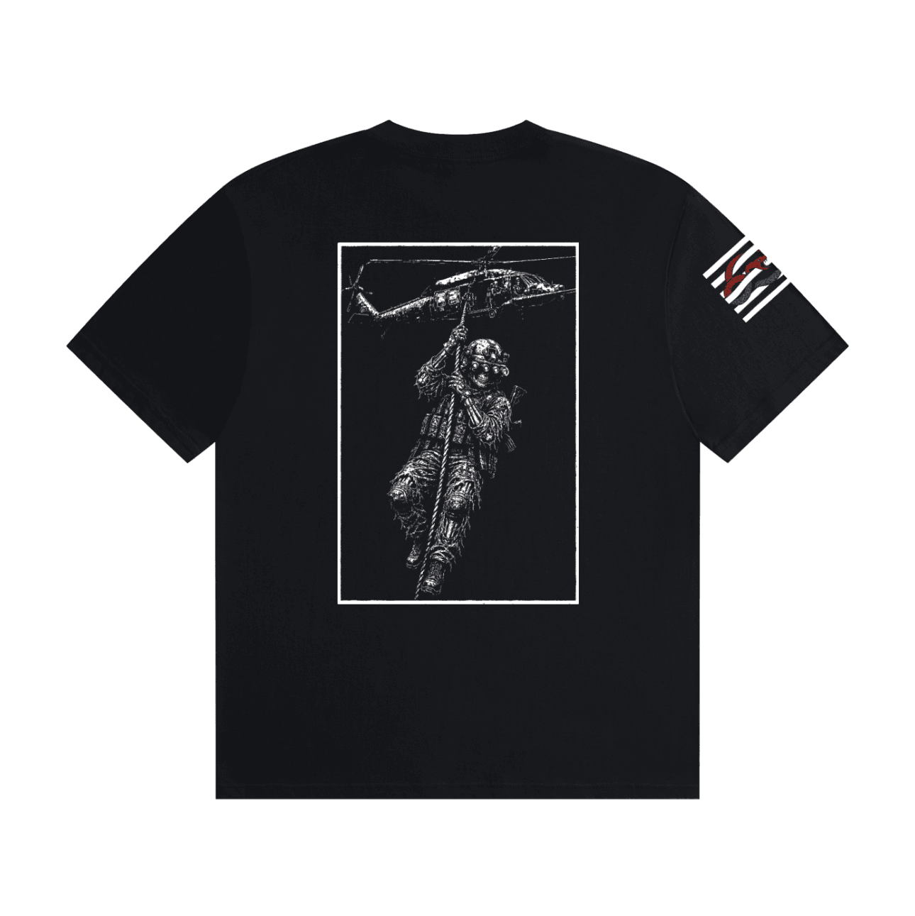 Helo Drop Cotton tee — back view