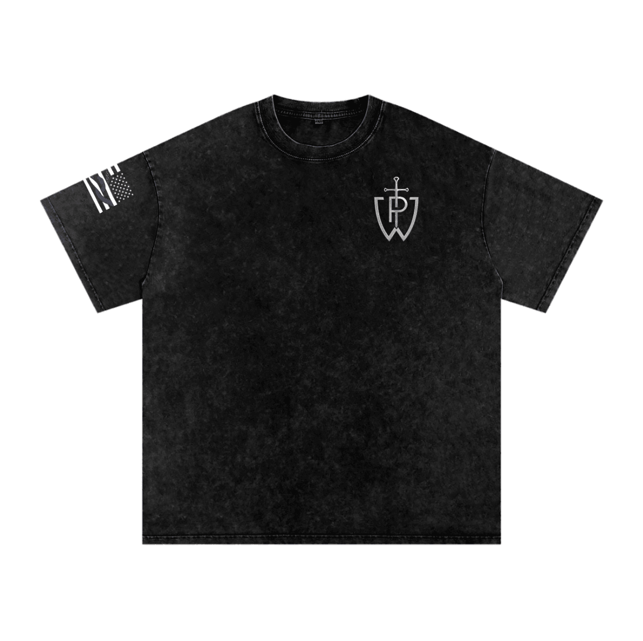 Helo Drop Snow Washed tee — back view